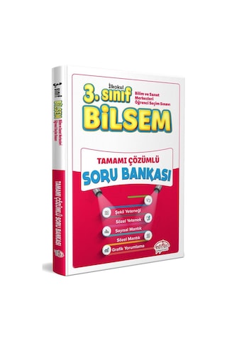 Editör Yayınları 3. Sınıf Bilsem Hazırlık Kitapları Seti 4 Lü Set