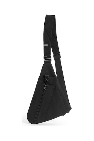 Erkekler İçin Şık Ve Pratik Crossbody Omuz Çantası, Günlük Kullanım İçin Üçgen Göğüs Çantası, Spor Ve Seyahat İçin Fonksiyonel Aksesuar Siyah