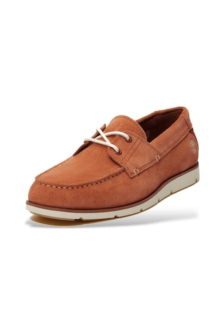 Timberland Erkek Grafton Bay Lace Up Rust Süet Loafer-7059 Pas