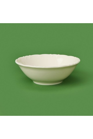 Tulu Porselen Liana Çorba Kasesi - Krem - 14 Cm Krem