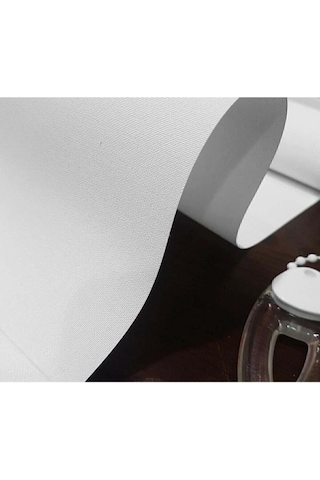 Ekru Stor Zebra Güneşlik Perde .eteği Dilimli ,ithal Kumaş , Alüminyum Kasa Metal Ayak. Beyaz