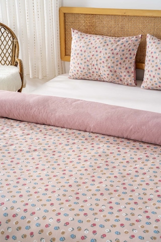 Rossie Çift Kişilik Nevresim Takımı Pamuklu Pembe