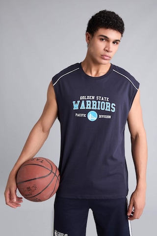 Defacto Pamuk Nba Golden State Warrıors Oversıze Sırt Baskılı Bisiklet Yaka Atlet G2425ax26aunv146 Lacivert-nv146