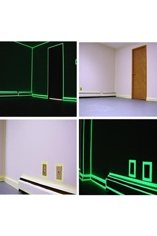 Buffer Karanlıkta Işık Veren Yansıyan 4 Metre Fosforlu Yeşil Şerit Bant - 9082280770492drvs1