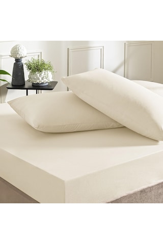 Taç Color Dreams Ranforce Çift Kişilik Fitted Çarşaf Seti Ekru 000000001000047297 Ekru