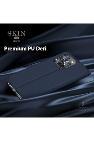 Dux Ducis Apple Uyumlu iPhone 14 Pro Max 6.7 Kılıf Skin Pro Series Flip Cover