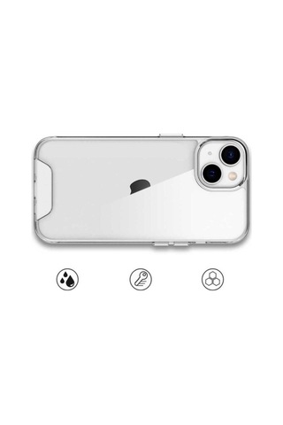 Apple Uyumlu iPhone 14 Plus Kılıf Zore Gard Silikon Renksiz