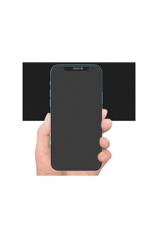 İphone Uyumlu 13 Mini Full Mat Ekran Koruyucu Siyah