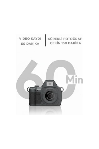 Dijital Fotoğraf Makineleri Video Mini Kamera 2k Video 128gb Destekli Cmr42 Siyah