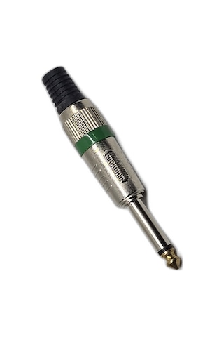 6.35mm Mono Jak Metal Kasa Altın Uçlu Profesyonel Gitar Amfi Hoparlör Ses Kablosu Tamir Konnektörü