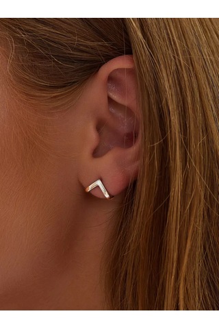 Markiz Tek Küpe Gümüş 925 Tekli Küpe Çivi Kopça 144327276 Diğer