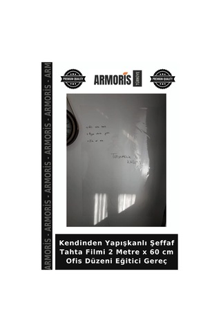 Kendinden Yapışkanlı Şeffaf Tahta Filmi 2 Metre X 60 Cm Ofis Düzeni Eğitici Gereç Çok Renkli