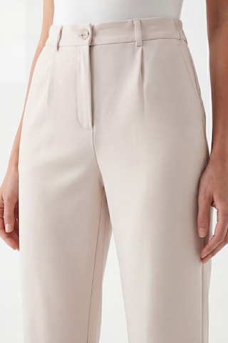 Goffra Kadın Flexon Ultra Esnek Relaxed Beli Lastikli Jogger Pantolon Krem W702-r0433-06