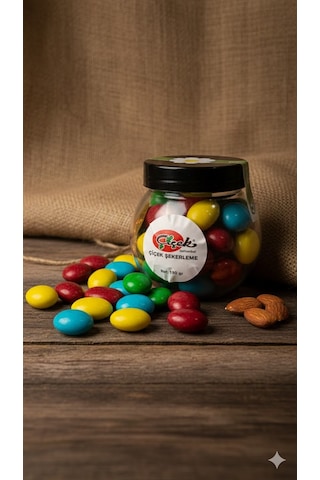 Renkli Çikolatalı Badem Draje 100 Gr