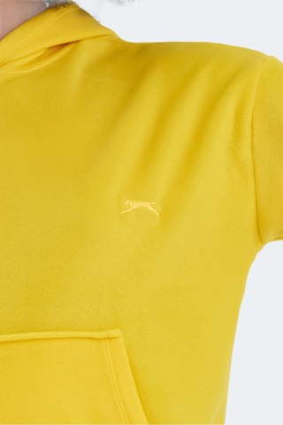 Slazenger Sassa 2 Li Set Kadın Kapüşonlu Cepli Sweatshırt Sarı - Yeşil