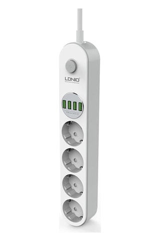 Ldnio Se4432 4xusb Çıkışlı 4'lü Akım Korumalı Priz Beyaz 2 M