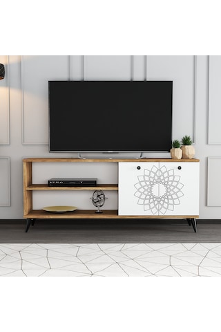 Moxen Mobilya TY4 Desenli Raflı Tv Ünitesi