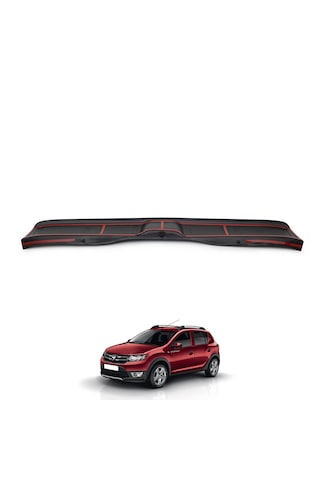 Sandero Stepway Arka Tampon Eşiği Tampon Üstü Plastik Koruma Mat Siyah 2013 2020 Arası