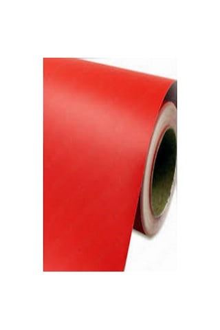 Mat Kırmızı Yapışkanlı Kaplama Folyosu 61 Cm X 1 Mt