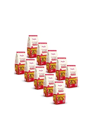 Yayla 3 Renkli Sebzeli Mısır Ve Pirinç Fusilli Makarna 400 G X10