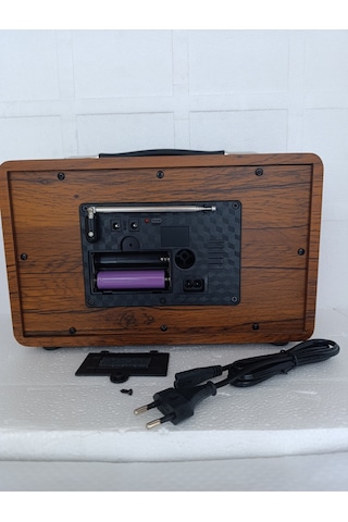 Klasik Radyo Bluetooth Hoparlör Fm Radyo Usb Tf Aux Ses Bombası Müzik Çalar Mp3 Çalar - Yeşil- Tek E