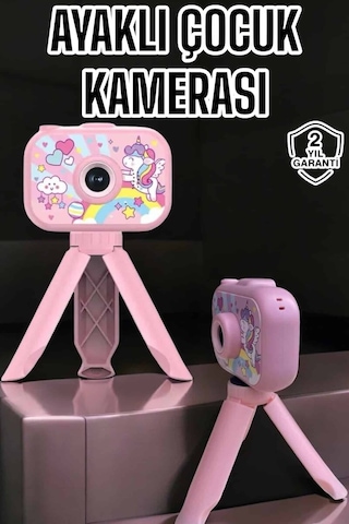 Ayaklı Mini Fotoğraf Makinesi Çocuk Için Eğitici Video Kamera Kopya Standart