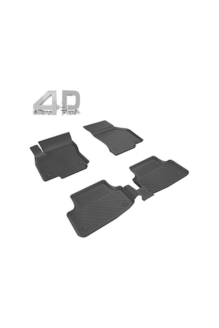 Sahler Citroen C4 X 2022+ Siyah Renk 4.5d Araca Özel Paspas Seti 5 Parça