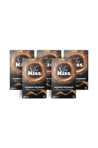 Silky Kiss Maksimum Tırtıklı 12'li Prezervatif - 5'li Paket