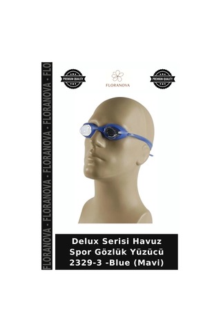 Delux Serisi Havuz Spor Gözlük Yüzücü 2329-3 -blue Mavi