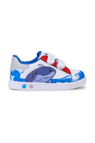 Kiko Kids Disha Cırtlı Işıklı Erkek Bebek Spor Ayakkabı Mavi