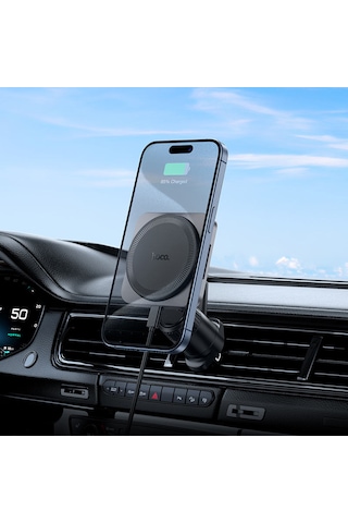 Magsafe 15w Hızlı Şarj Kablosuz Araç Havalandırma Telefon Tutucu
