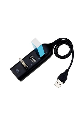 Hi-speed Hub Adaptör Usb Hub Mini Usb 2.0 Pc Dizüstü Bilgisayar Dizüstü Bilgisayar Alıcı Bilgisayar Periferikleri Aksesuarları Renk: Siyah İçin