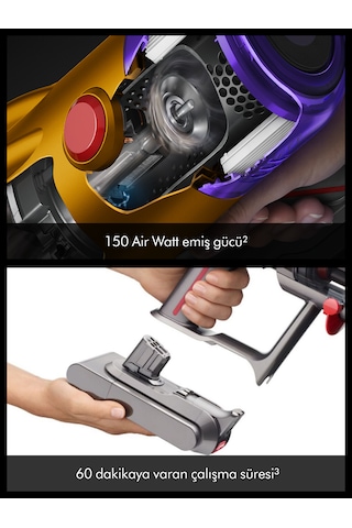 Dyson V12 Detect Slim Absolute 545 W Akülü Elektrikli Süpürge
