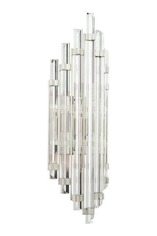 LampaLuce Uzun Taşlı 2'li Aplik Krom 25x65cm Krom