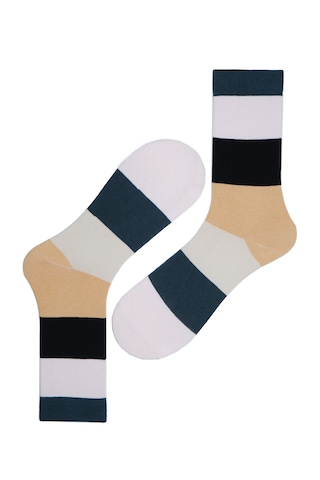 The Socks Company 3'lü Desenli Kadın Çorap Set 23kdcr180p Çok Renkli