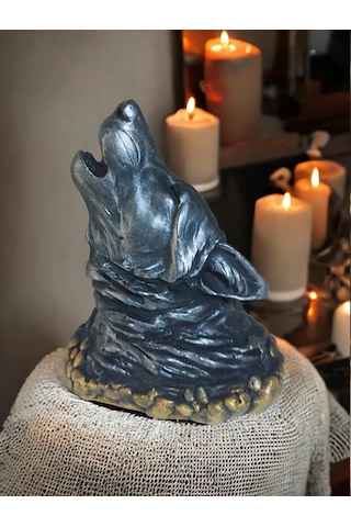 Kurt Tütsülük Figür Biblo Dekoratif Kurt 20cm