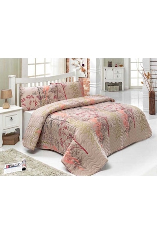 Eponj Home Kapitone Yatak Örtüsü Seti Tek Kişilik Urla Bej