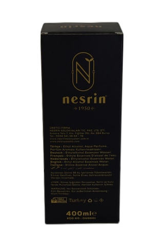 Nesrin 80 Derece Özel Seri Kutulu Pet Şişe Oud Kolonyası 400 ML