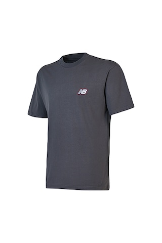 New Balance Lifestyle Erkek T-shirt Mnt1647-gry Gri
