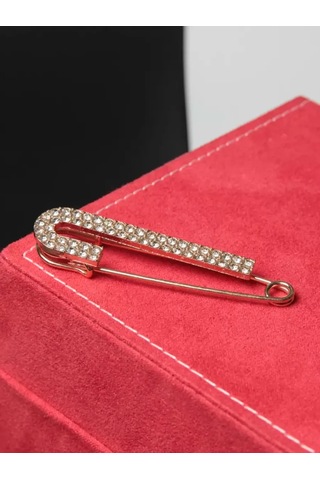 Slubov'u Büyük Dekoratif İğne, Taşlı Broş 231625411 Beyaz