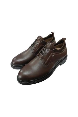 Castle Black Cb-71126-1 Erkek Deri Klasik Ayakkabı Kahve