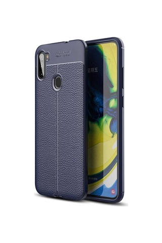 Samsung Uyumlu Galaxy A11 Kılıf Zore Niss Silikon Kapak-Lacivert