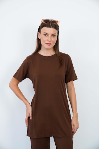 Penyebizden Tunik & Pantolon Takım-kahverengi