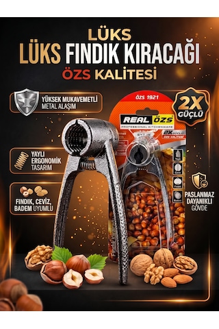 Dmax Ceviz Ve Fındık Kıracağı Seti 2'li Gri
