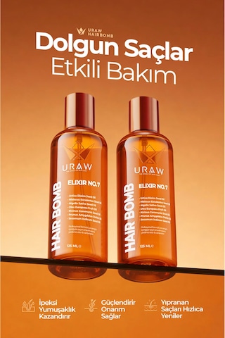 Hair Bomb Saç Bakım Yağı Yeniden Yapılandırıcı Ve Besleyici 125 Ml
