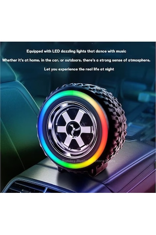 Platoon Pl-4598 Bt+tf+fm+tws+usb Type-c Girişli Işıklı Lastik Speaker G2389