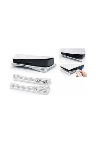Ps5 Fat Cd Stand Yükseltici Yatay Konsol Standı Soğutma Destekli Dayanıklı Ps5 Fat Cd Uyumlu