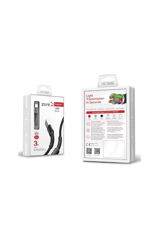 Zore LS65 Micro - Lightning - Type - C Hızlı Şarj Data Kablosu