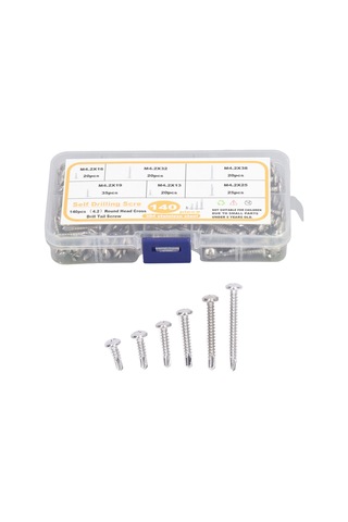 140 Adet M4.2 Derin Diş Vida Seti Kaiyi Standart