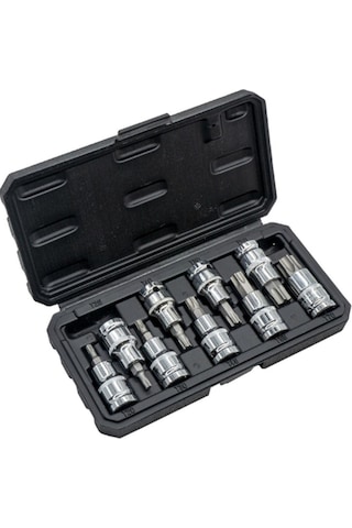 Dorf 1/2 9 Parça Torx Lokma Seti 5-19mm Plastik Çantalı